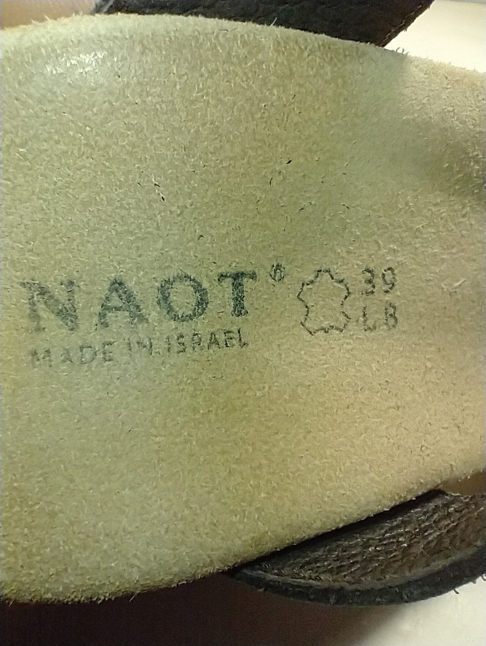 Naot Casual Slip On Two Strap Wedge Slide Sandals Women's sz 8(39). - Picture 10 of 12